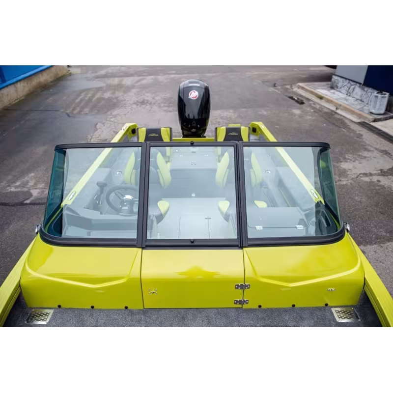 Лодка алюминиевая NorthSilver 585М Fish Sport New (с межконсольным рундуком под спиннинги)