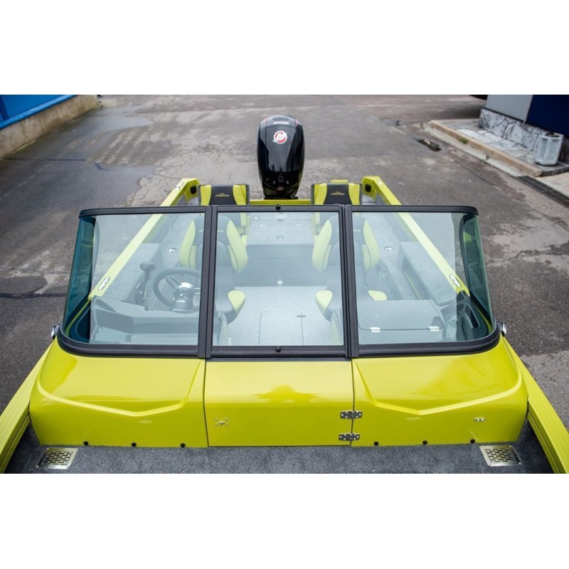 Лодка алюминиевая NorthSilver 585М Fish Sport New (с межконсольным рундуком под спиннинги)