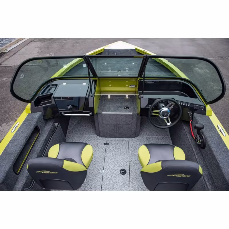 Лодка алюминиевая NorthSilver 585М Fish Sport New (с межконсольным рундуком под спиннинги)