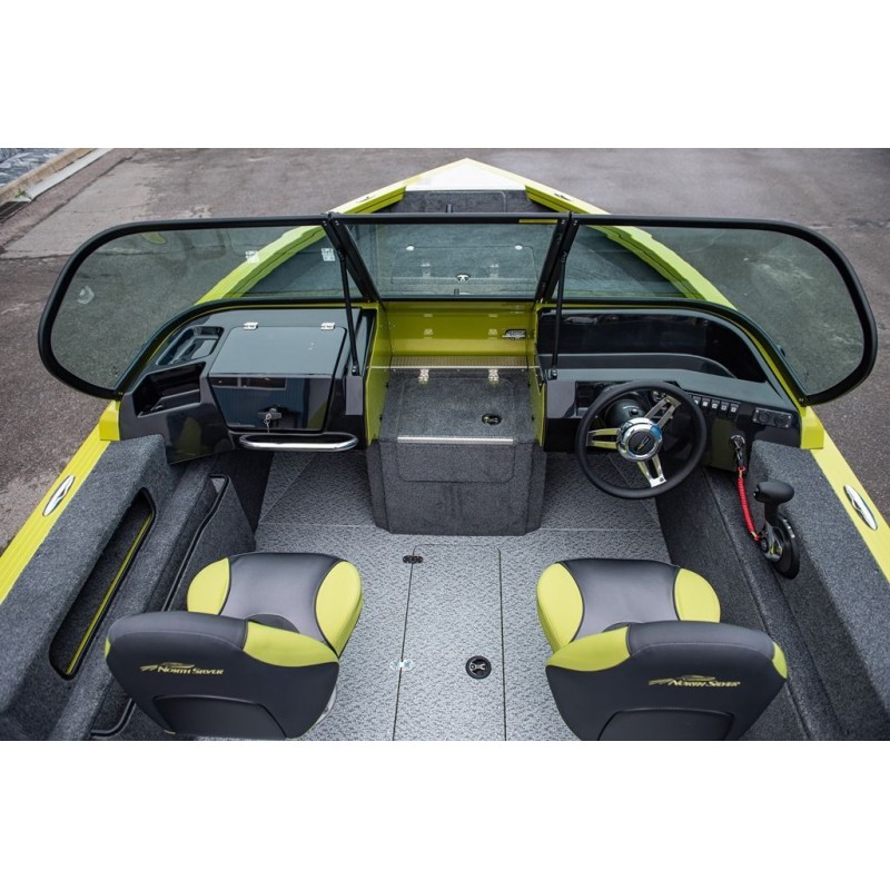 Лодка алюминиевая NorthSilver 585М Fish Sport New (с межконсольным рундуком под спиннинги)