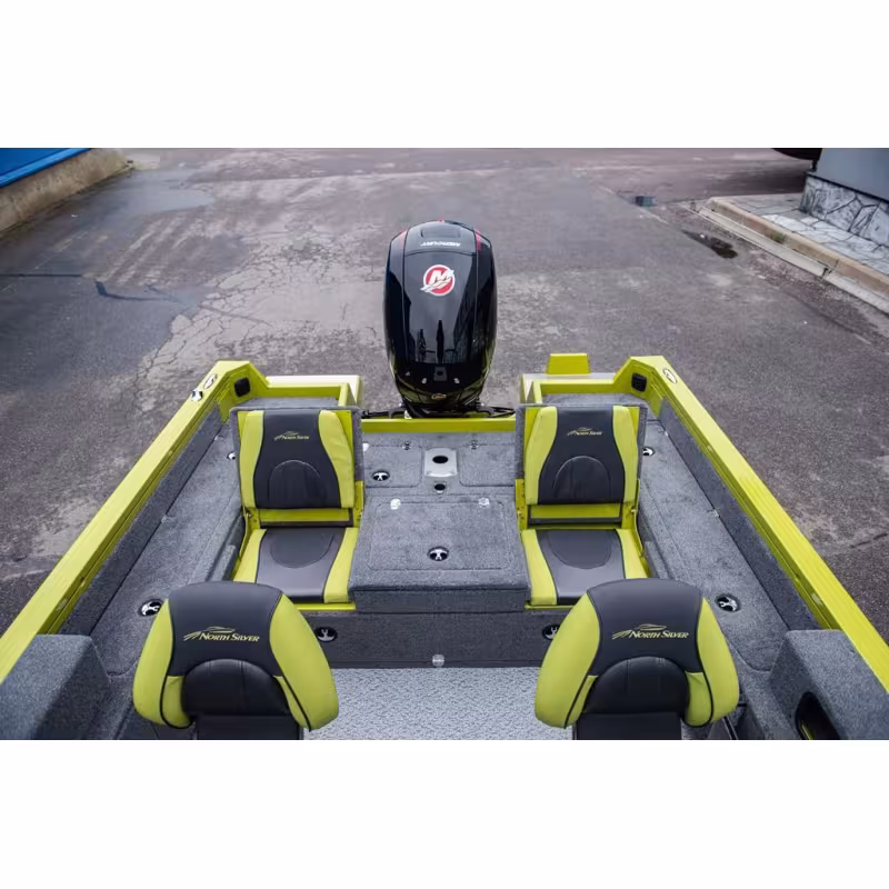 Лодка алюминиевая NorthSilver 585М Fish Sport New (с межконсольным рундуком под спиннинги)