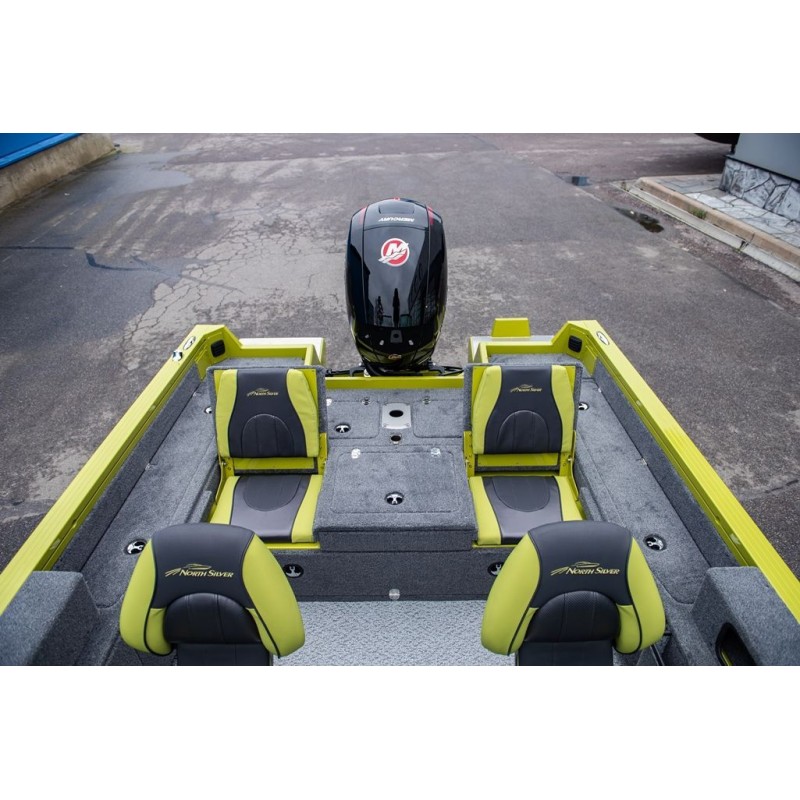 Лодка алюминиевая NorthSilver 585М Fish Sport New (с межконсольным рундуком под спиннинги)