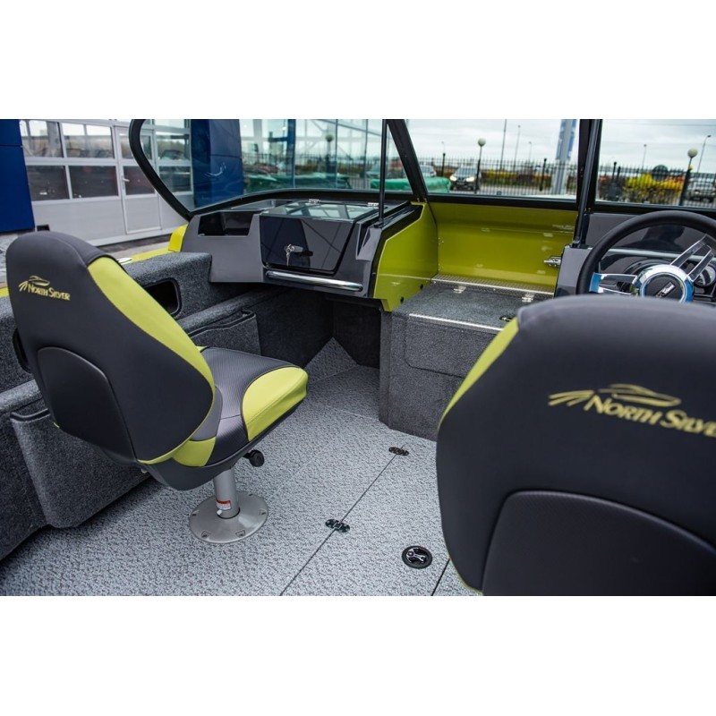 Лодка алюминиевая NorthSilver 585М Fish Sport New (с межконсольным рундуком под спиннинги)