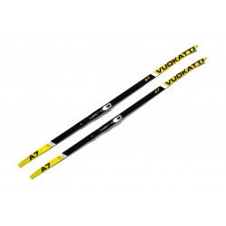 Лыжный комплект Vuokatti NNN Step-in Wax, Black/Yellow, черный/желтый, 150 см