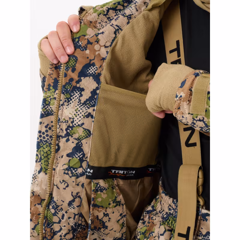 Костюм мужской Triton Gear Тритон Pro-15, ткань Вельбоа, зеленый камуфляж, размер 52-54 (L), 170-176 см