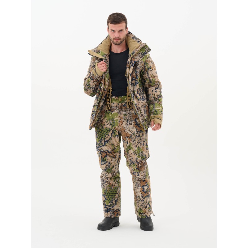 Костюм мужской Triton Gear Pro -45, ткань вельбоа, Forest Green, размер 52-54, 170-176 см