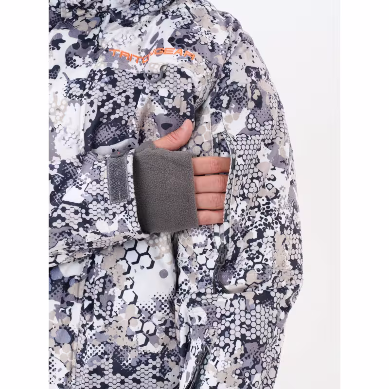 Костюм мужской Triton Gear PRO -45, ткань Вельбоа, белый камуфляж, размер 56-58, 182-188 см