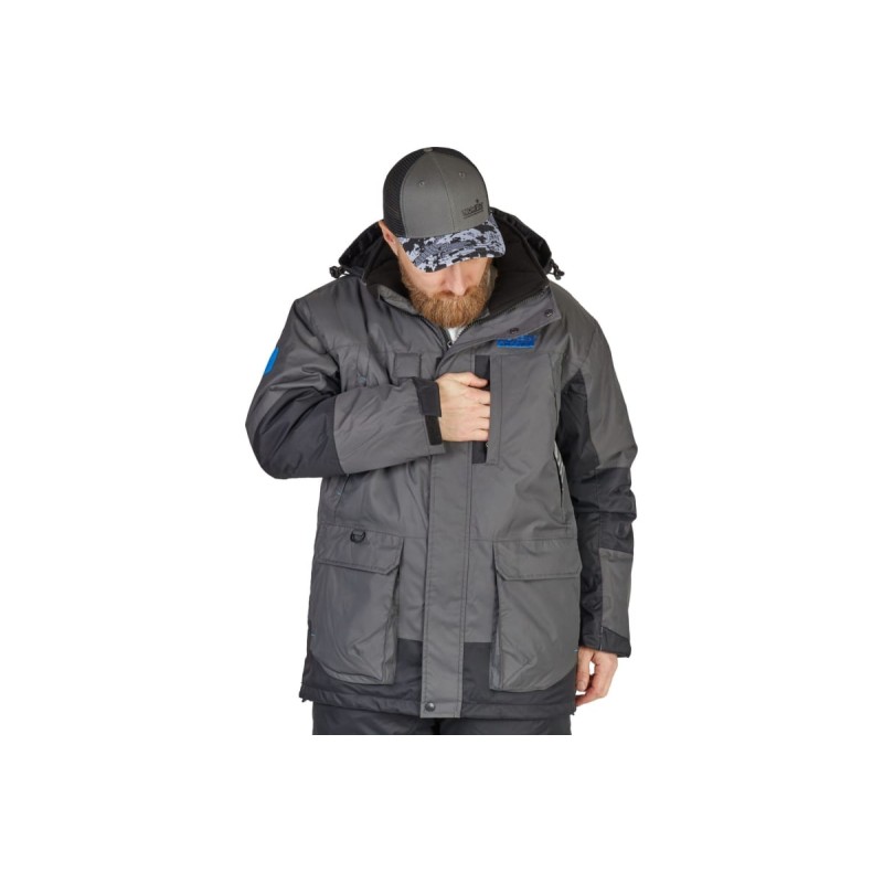 Костюм мужской плавающий зимний Norfin Apex 2, Nortex Breathable, серый, размер M, 172-174 см