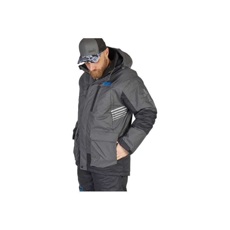 Костюм мужской плавающий зимний Norfin Apex 2, Nortex Breathable, серый, размер M, 172-174 см