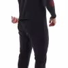 Полукомбинезон мужской Dragonfly, ткань Windstopper/флис, черный, размер S, 170 см