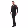 Полукомбинезон мужской Dragonfly, ткань Windstopper/флис, черный, размер S, 170 см