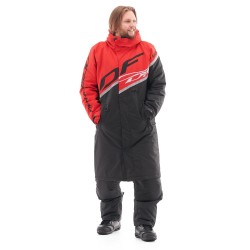 Пальто зимнее Dragonfly Race Coat Red, мембрана DFTEX, красный/черный, размер XS