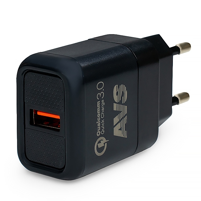 Сетевое зарядное устройство AVS Quick Charge UT-713, USB, 1 порт, 1.5-3A