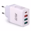 Сетевое зарядное устройство AVS UT-732, USB 4 порта, QC 3.0, PD Type C, 3A