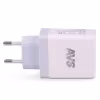 Сетевое зарядное устройство AVS UT-732, USB 4 порта, QC 3.0, PD Type C, 3A