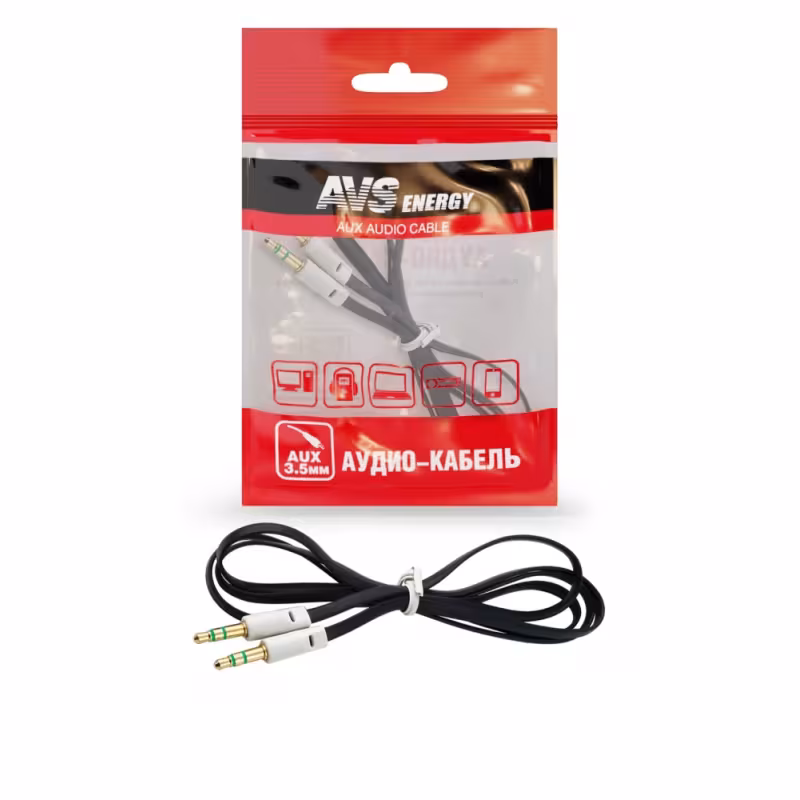 Кабель AVS U-61 с разъемом 3,5 jack - 3,5 jack (аудио), 1 м