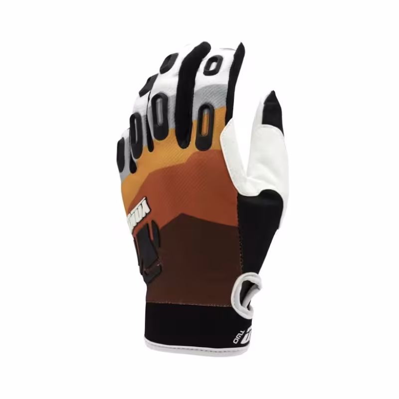 Мотоперчатки Yoke TWO, черный/белый/красный, размер 10