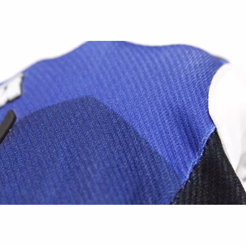 Мотоперчатки Yoke TWO, черный/белый/синий, размер 8