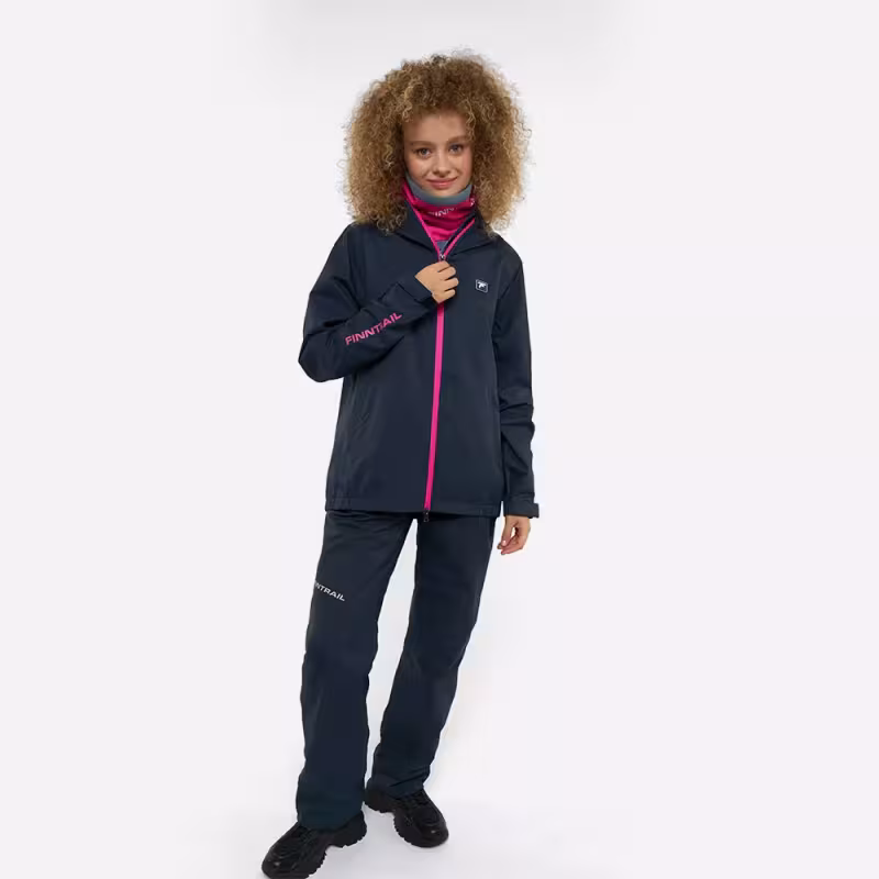 Костюм женский Finntrail Outdoor Suit W Graphite, черный, размер 42-44 (XS), 155-165 см