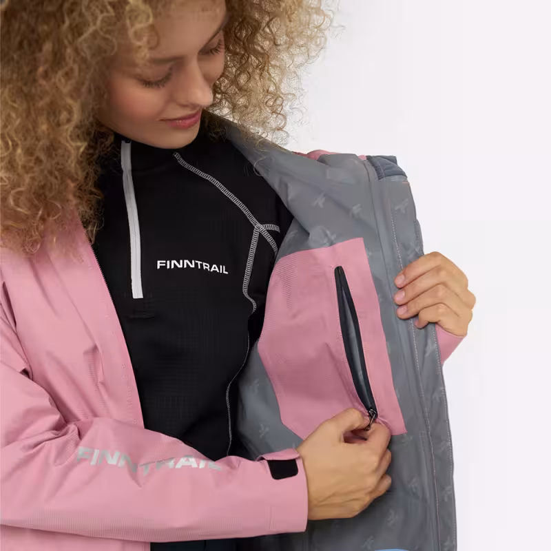 Костюм женский Finntrail Outdoor Suit W Powder, мембрана Hard-Tex, розовый, размер 48-50 (L), 170-180 см