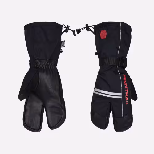 Перчатки Finntrail Lobster, мембрана Hipora, черный/красный, размер L