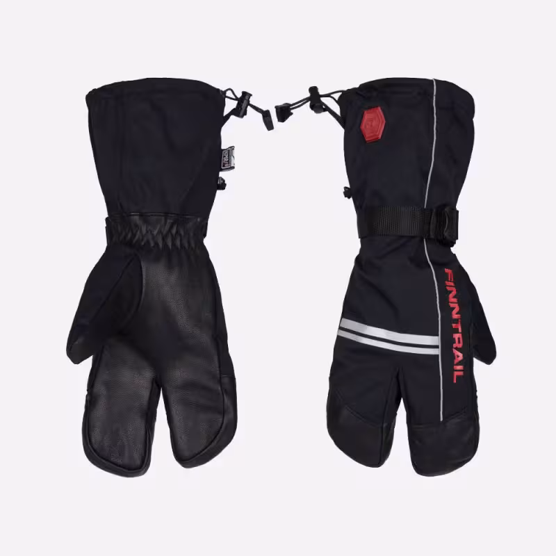 Перчатки Finntrail Lobster, мембрана Hipora, черный/красный, размер L