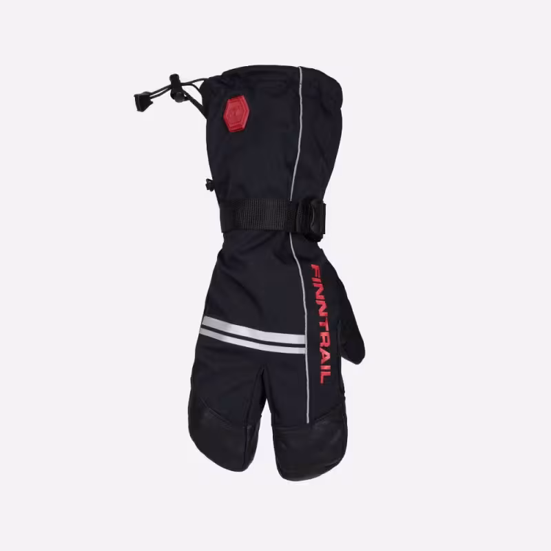 Перчатки Finntrail Lobster, мембрана Hipora, черный/красный, размер XL