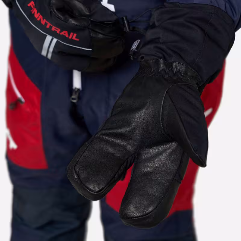 Перчатки Finntrail Lobster, мембрана Hipora, черный/красный, размер XL