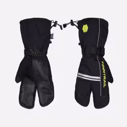 Перчатки Finntrail Lobster, мембрана Hipora, черный/желтый, размер M