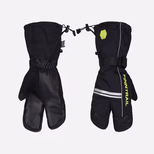 Перчатки Finntrail Lobster, мембрана Hipora, черный/желтый, размер XL