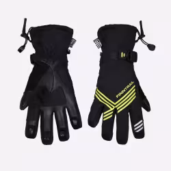 Перчатки Finntrail Wintersport 2750 Graphite/Yellow, мембрана Hipora, черный/желтый, размер S