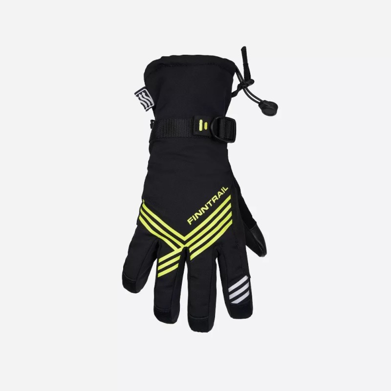 Перчатки Finntrail Wintersport 2750 Graphite/Yellow, черный/желтый, размер M