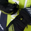 Перчатки Finntrail Wintersport 2750 Graphite/Yellow, мембрана Hipora, черный/желтый, размер L