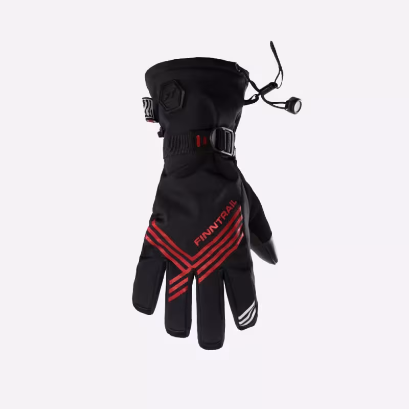 Перчатки Finntrail Wintersport 2750 Graphite/Red, мембрана Hipora, черный/красный, размер XL