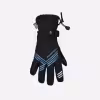 Перчатки Finntrail Wintersport 2750 Graphite/Grey, мембрана Hipora, черный/бирюзовый, размер XL