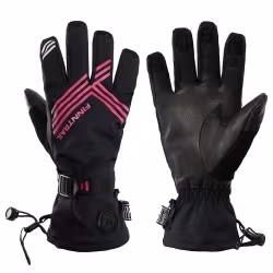 Перчатки Finntrail Wintersport 2750 Graphite/Pink, мембрана Hipora, черный/розовый, размер S