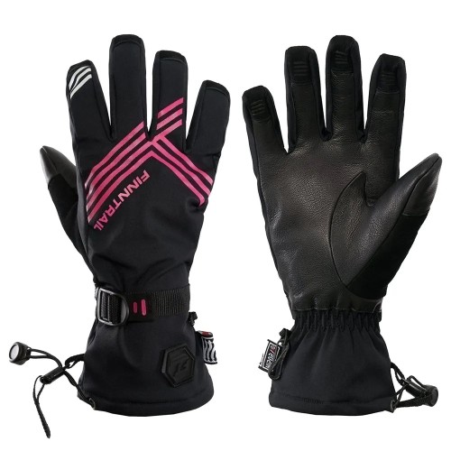 Перчатки Finntrail Wintersport 2750 Graphite/Pink, черный/розовый, размер S