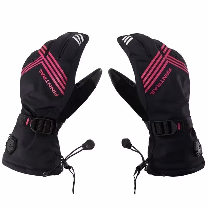 Перчатки Finntrail Wintersport 2750 Graphite/Pink, мембрана Hipora, черный/розовый, размер S