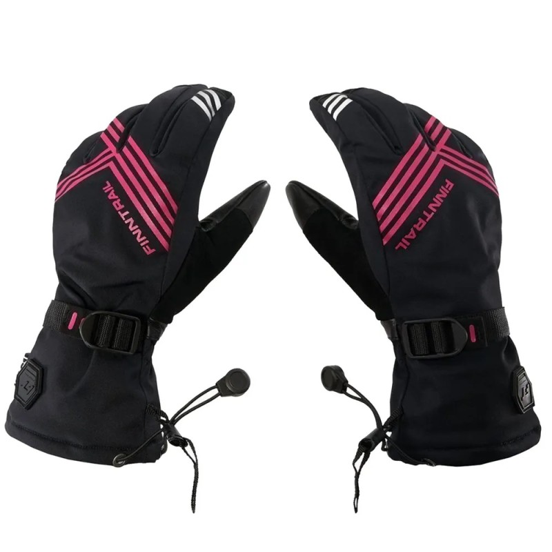 Перчатки Finntrail Wintersport 2750 Graphite/Pink, черный/розовый, размер S