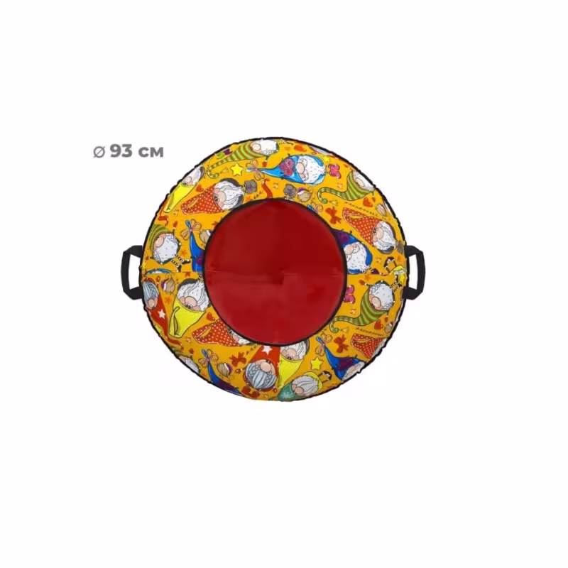 Тюбинг-ватрушка ТяниТолкай Gnome red/orange, 93 см