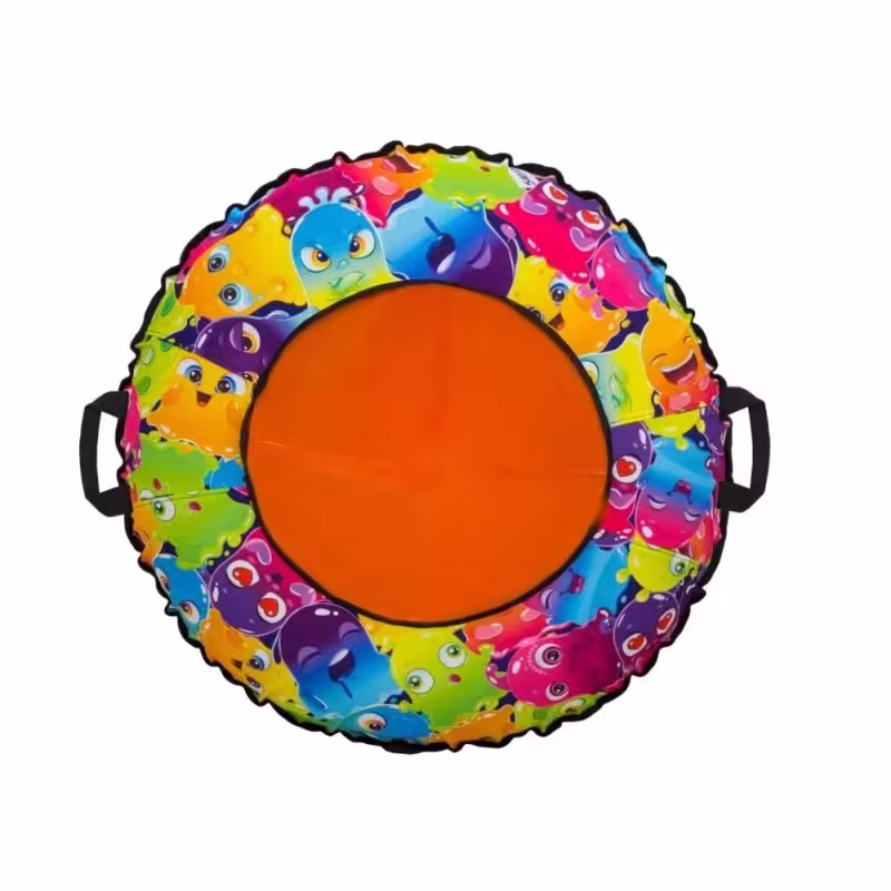 Тюбинг-ватрушка ТяниТолкай Smile orange/blue, 93 см