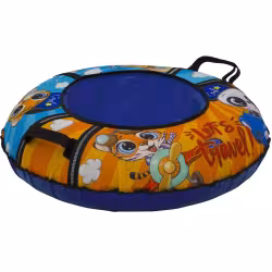 Тюбинг-ватрушка ТяниТолкай Travel blue/orange, 93 см