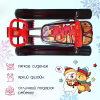 Снегокат со спинкой Nika Kids Тимка Спорт 4-1 Граффити Red, черный/красный