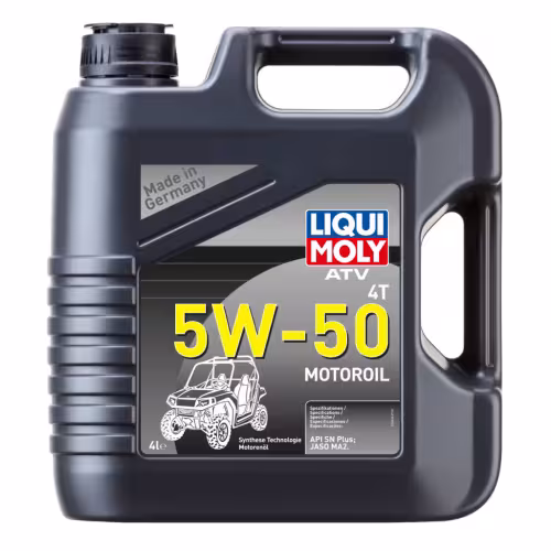 Масло моторное синтетическое для 4Т двигателей квадроциклов Liqui Moly ATV 4T Motoroil Offroad 5W50, 4л 