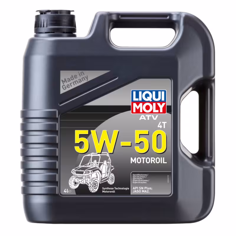 Масло моторное синтетическое для 4Т двигателей квадроциклов Liqui Moly ATV 4T Motoroil Offroad 5W50, 4л 