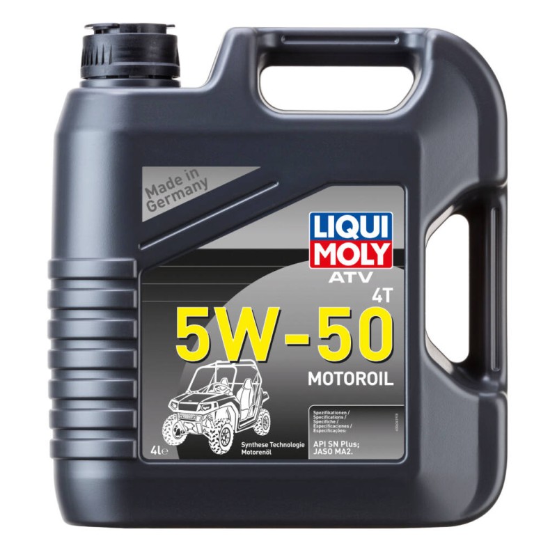 Масло моторное синтетическое для 4Т двигателей квадроциклов Liqui Moly ATV 4T Motoroil Offroad 5W50, 4л 