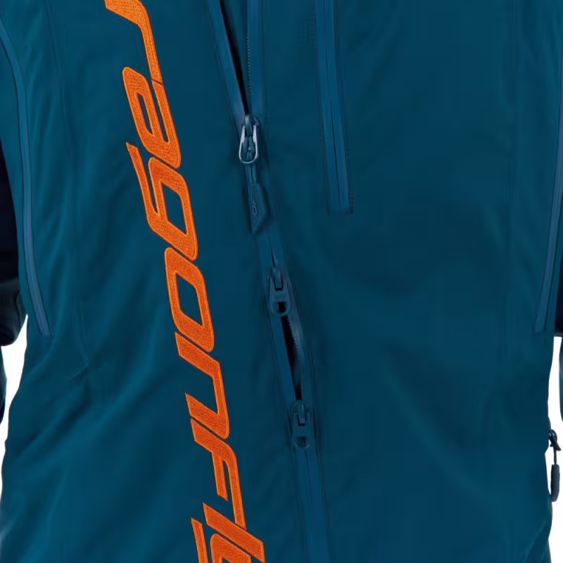 Комбинезон снегоходный мужской Dragonfly Gravity Premium Man 2024, Dark Ocean/Orange, полиэстер, синий/оранжевый, размер S, 170 см