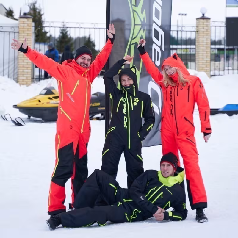 Комбинезон мужской Dragonfly Extreme 2.0 Man Red - Yellow Acid 2024, мембрана DFTEX, красный/желтый, размер KL, 176 см