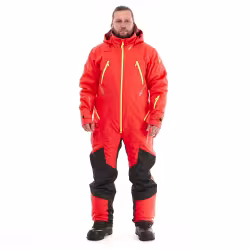 Комбинезон мужской Dragonfly Extreme 2.0 Man Red - Yellow Acid 2024, мембрана DFTEX, красный/желтый, размер KXL, 182 см