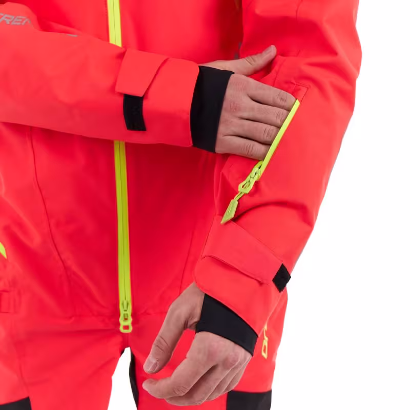 Комбинезон мужской Dragonfly Extreme 2.0 Man Red - Yellow Acid 2024, мембрана DFTEX, красный/желтый, размер KXL, 182 см